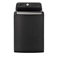 New Dent and Scratch. 5.5 cu. ft. High-Efficiency Mega Capacity Black Steel Top Load Smart Washer with TurboWash3D, ENERGY STAR. Model: WT7900HBA