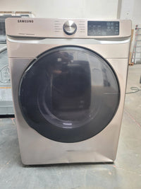 NEW Scratch & Dent. 7.5 cu. ft. Champagne Gas Dryer with Steam. Model: DVG45R6100C
