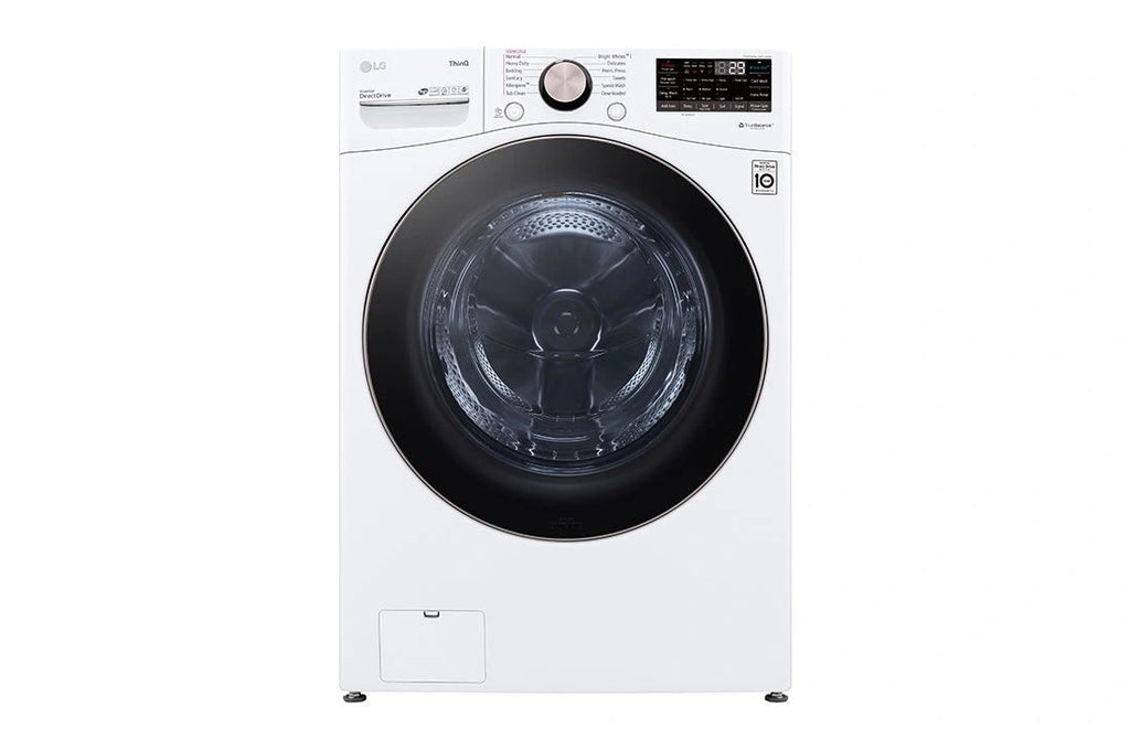 New Dent and Scratch. 27 in. 4.5 cu. ft. White Ultra Large Capacity Front Load Washer with TurboWash 360 Steam Model: WM4000HWA