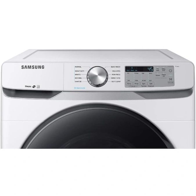 New in Bow 4.5-cu ft High Efficiency Stackable Steam Cycle Front-Load Washer (White) ENERGY STAR Model WF45R6100AW