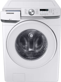 NEW Dent & Scratch. 27 in. 4.5 cu. ft. High-Efficiency White Front Load Washing Machine with Self-Clean+, ENERGY STAR. Model: WF45T6000AW