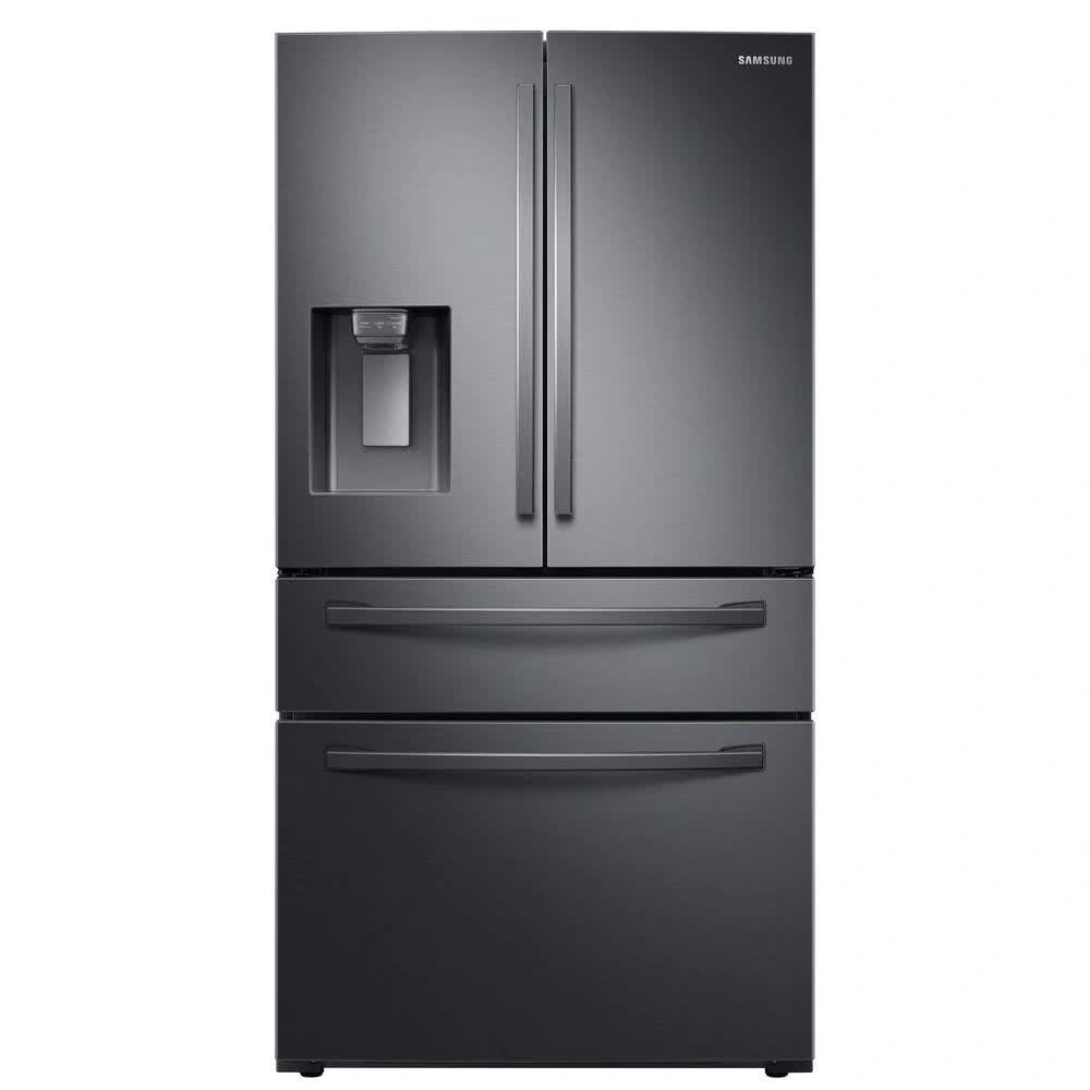 New in Box 22.6-cu ft 4-Door Counter-Depth French Door Refrigerator with Ice Maker (Fingerprint Resistant Black Stainless Steel) ENERGY STAR Model: RF24R7201SG