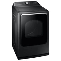 NEW Scratch & Dent. Samsung 7.4 cu. ft. 240-Volt Black Stainless Steel Electric Dryer with Steam Sanitize ENERGY STAR. Model: DVE54R7200V