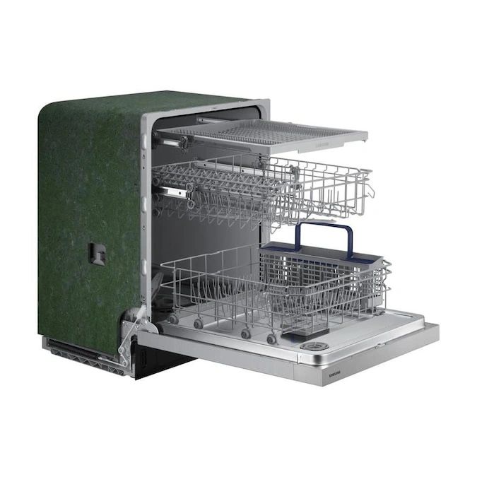 New in Box. Samsung 24 in. Stainless Steel Front Control Dishwasher with 3rd Rack and 51 dBA. Model: DW80N3030US