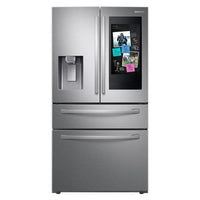 New in Box Samsung 22.2 cu. ft. Family Hub 4-Door French Door Smart Refrigerator in Fingerprint Resistant Stainless Steel, Counter Depth Model: RF22R7551SR