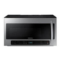 New in Box. Samsung 2.1-cu ft Over-the-Range Microwave with Sensor Cooking (Fingerprint Resistant Stainless Steel). Model: ME21R7051SS