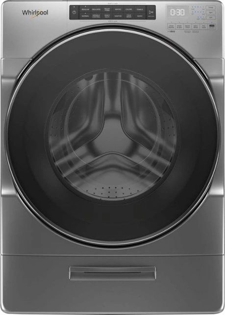 NEW Scratch & Dent 4.5 cu. ft. High Efficiency Chrome Shadow Stackable Front Load Washing Machine with Load & Go XL Dispenser, ENERGY STAR. Model: WFW6620HC2