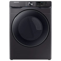 New Dent and Scratch 7.5 cu. ft. 120-Volt Black Stainless Steel Front Load Gas Dryer with Steam Sanitize+ DVG50R8500V