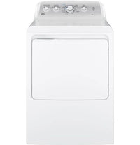 New Dent and Scratch. 7.2 cu. ft. 240 Volt White Electric Vented Dryer Model: GTD45EASJ2WS