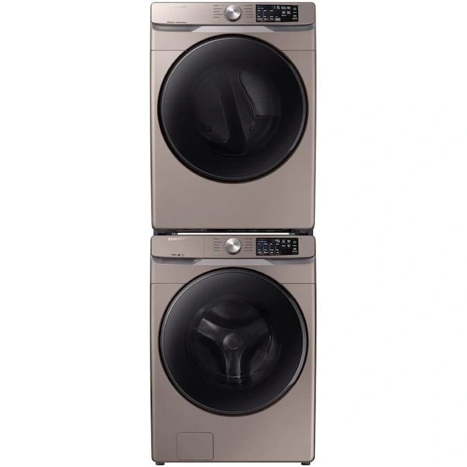 New in Box 4.5-cu ft High Efficiency Stackable Steam Cycle Front-Load Washer (Champagne) ENERGY STAR Model: WF45R6100AC