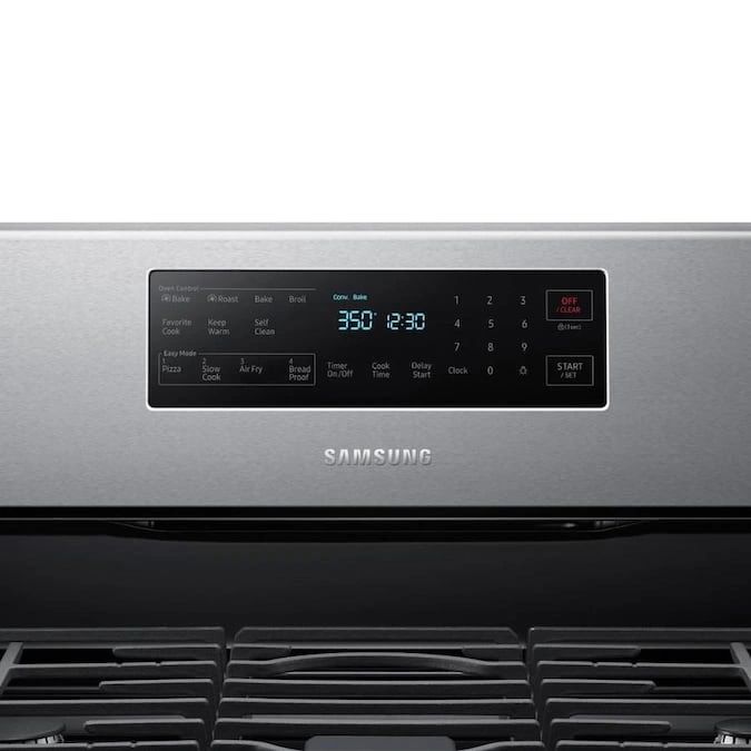 New in Box. 30-in 5 Burners 5.8-cu ft Self-Cleaning Air Fry Convection Oven Freestanding Gas Range (Stainless Steel) Model: NX58T7511SS