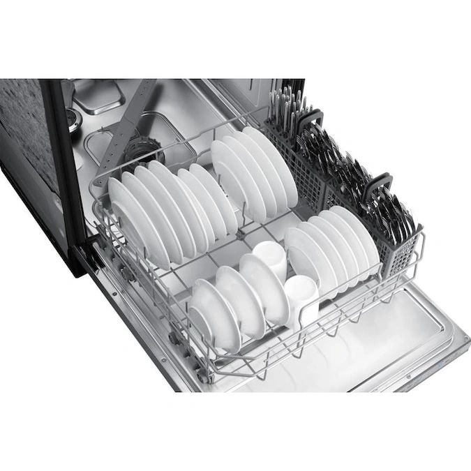 New in Box. StormWash 42-Decibel Top Control 24-in Built-In Dishwasher (Fingerprint Resistant Stainless Steel) ENERGY STAR Model: DW80R7061US