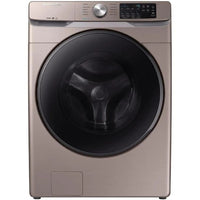 New in Box. Set of Samsung Champagne Washer + Electric Dryer with Steam. Models: DVE45R6100C, WF45R6100AC.