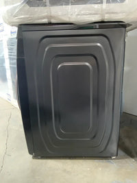 New in Box Dryer Set with New Dent and Scratch Washer. 4.5 cu. ft. Fingerprint Resistant Black Stainless with Steam and Super Speed and dryer 7.5 cu. ft. Fingerprint Resistant Black Stainless Gas Dryer with Steam Sanitize+ Model: WF45R6300AV, DVG45R6300V