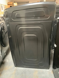 New Open Box. Set of Washer 5.5 Total cu. ft. High-Efficiency FlexWash Washer in Black Stainless, with Dryer 7.5 Total cu. ft. Electric FlexDry with Steam in Black Stainless. Models: WV55M9600AV, DVE55M9600V