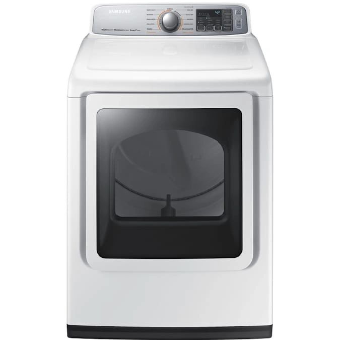 New Open Box. 7.4 cu. ft. Electric Dryer with Steam in White. Model: DVE50M7450W