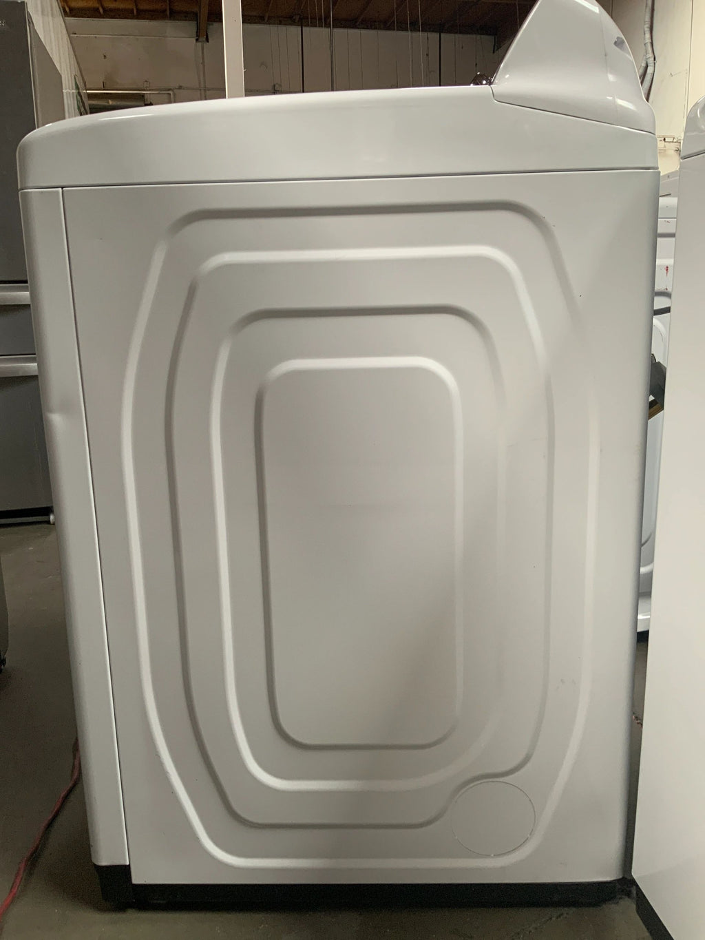 New Open Box. 7.4 cu. ft. Electric Dryer with Steam in White. Model: DVE50M7450W