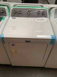 New Open Box. Set of Washer Maytag 4.3-cu ft High Efficiency Impeller Top-Load Washer (White) and Dryer Maytag Bravos 7.0 cu. ft. Electric Dryer in White. Model: MEDX655DW1, MVWX655DW