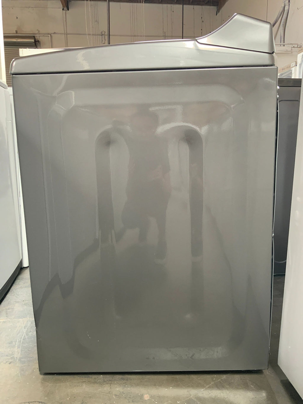 New Open Box. 4.8 cu. ft. High-Efficiency Chrome Shadow Top Load Washer with Built-In Water Faucet in Intuitive Touch Controls. Model: WTW7500GC