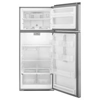 New Open Box. 18 cu. ft. Top Freezer Refrigerator in Stainless Steel. Model: WRT518SZFM